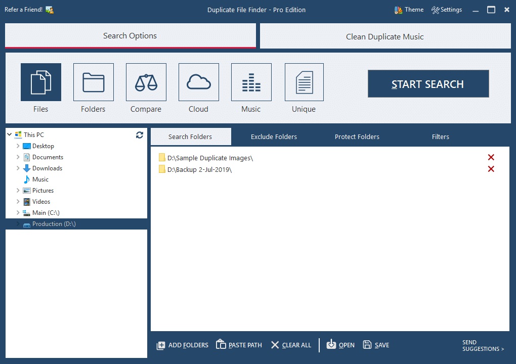 برنامج Ashisoft Duplicate File Finder