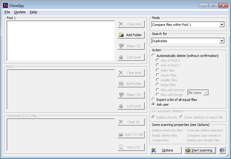 برنامج CloneSpy