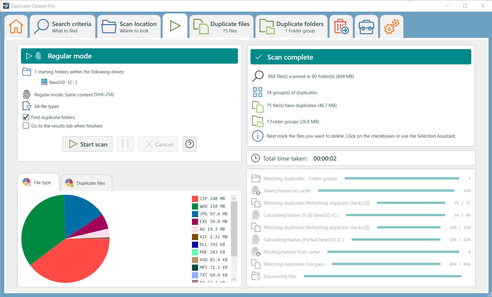 برنامج Duplicate File Detective
