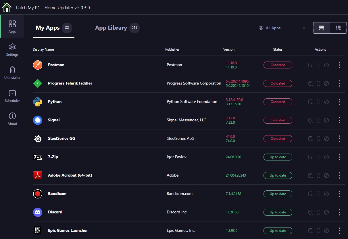 برنامج Patch My PC Home Updater