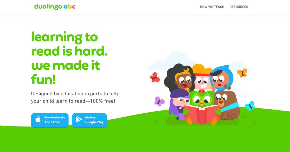 تطبيق Duolingo ABC: برنامج أطفال تعليمي