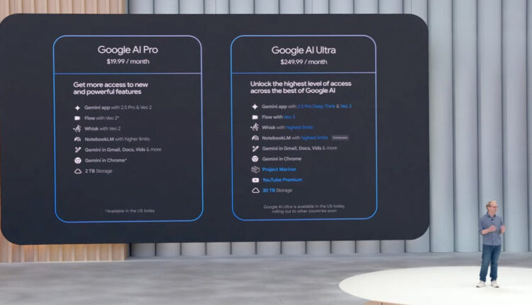 مقارنة Google AI Ultra مقابل AI Pro