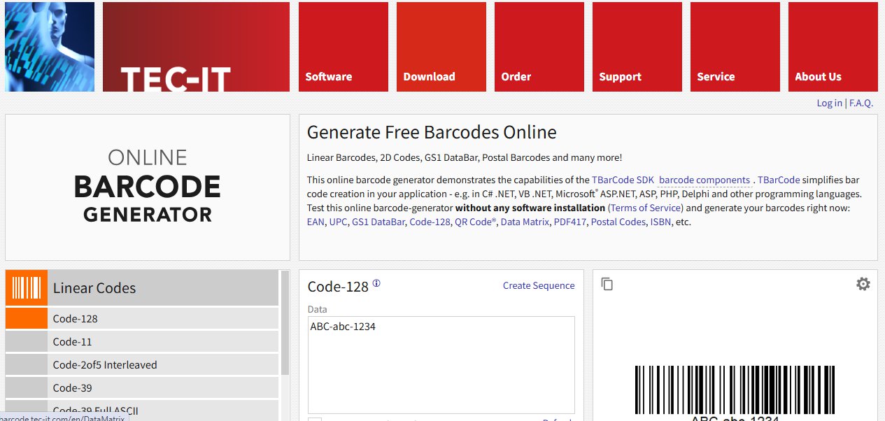 أداة TEC-IT Online Barcode Generator