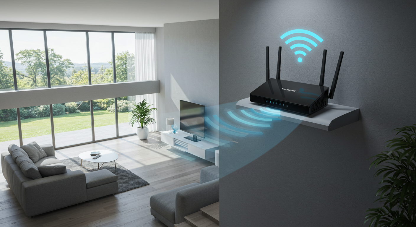 اختيار الموقع المثالي للراوتر من أجل تسريع شبكة الواي فاي 