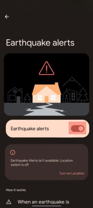 تفعيل ميزة تنبيهات الزلالزل في هواتف أندرويد من جوجل