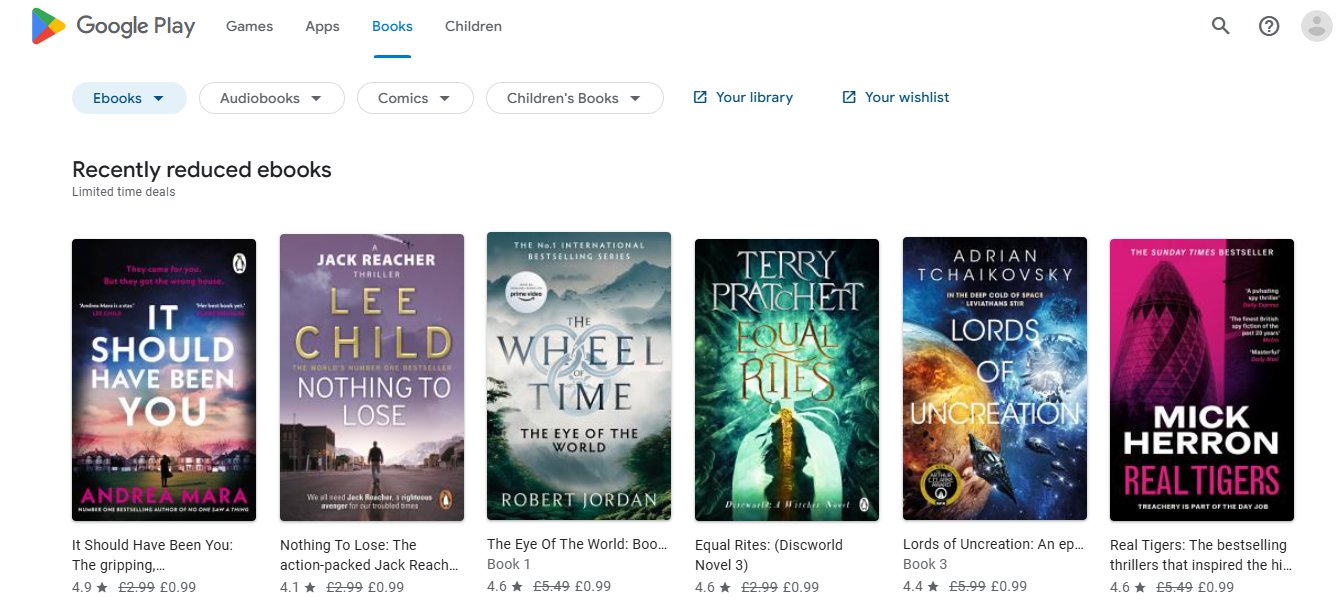 موقع Google Play Books