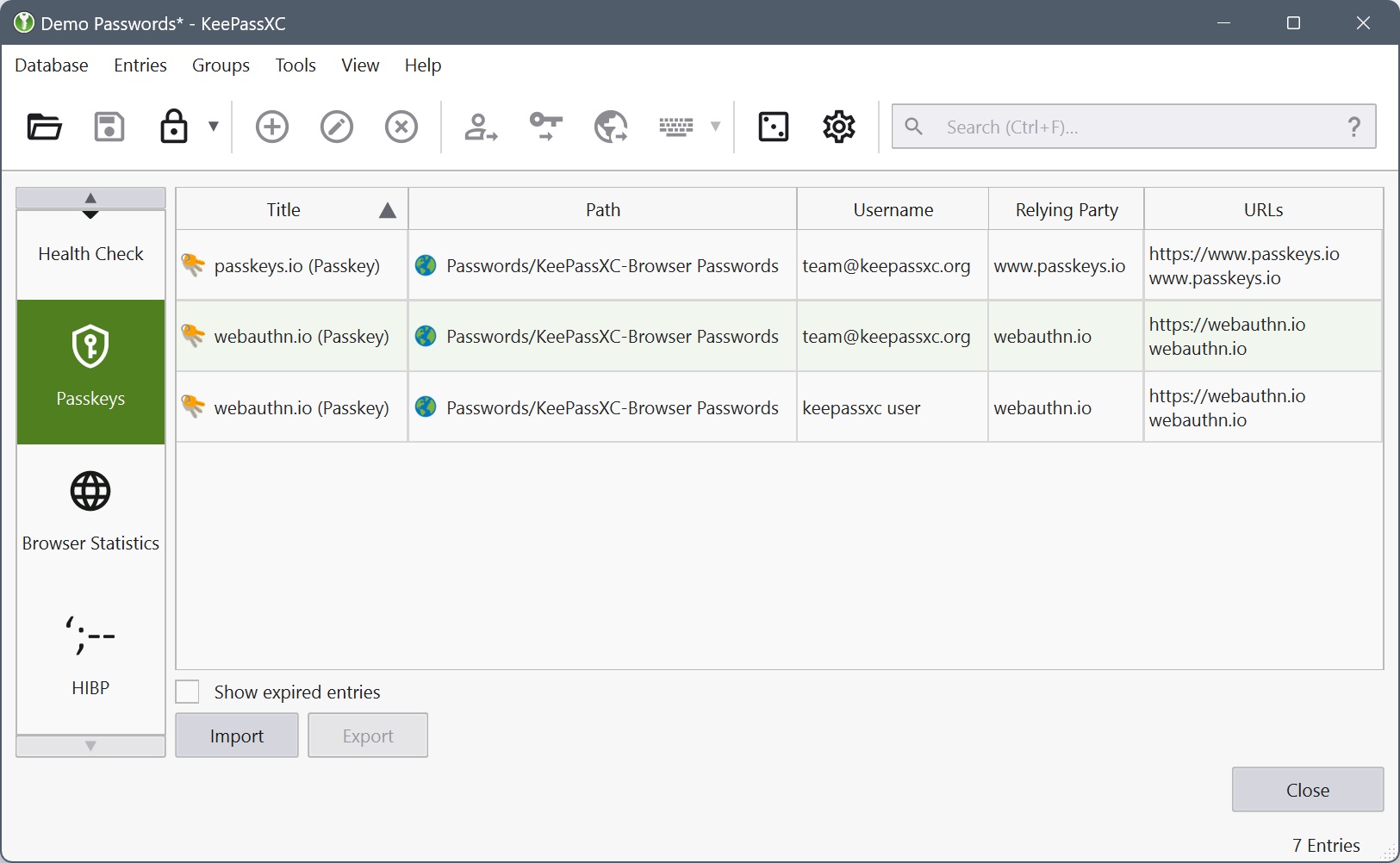 برنامج KeePassXC