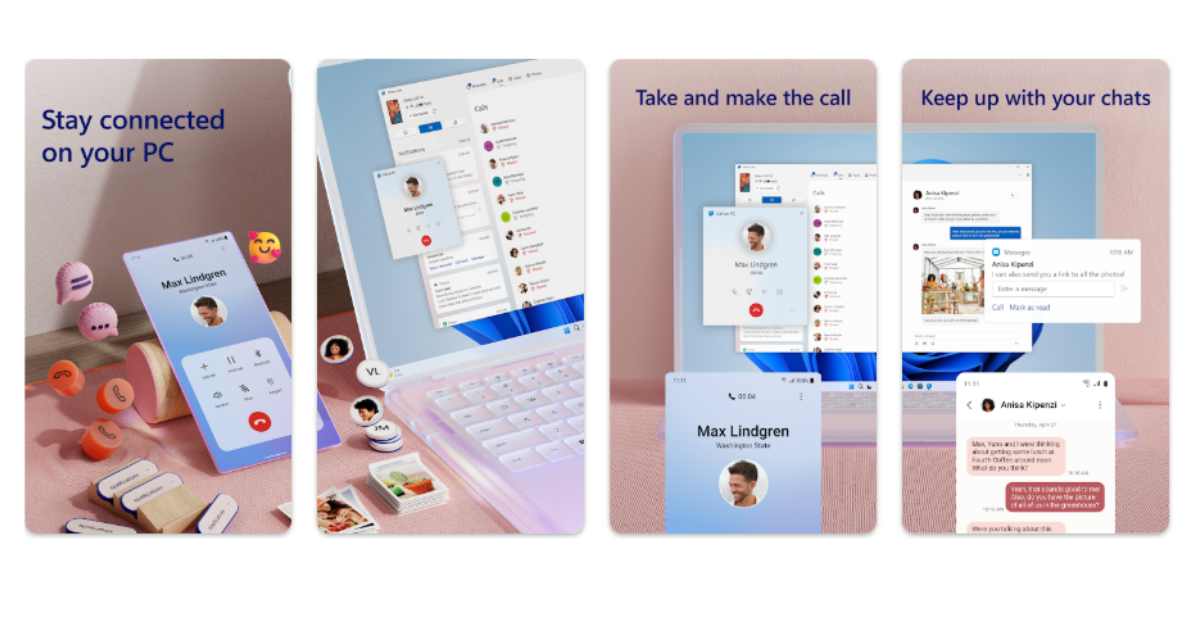 صفحة تحميل Link to Windows من جوجل بلاي