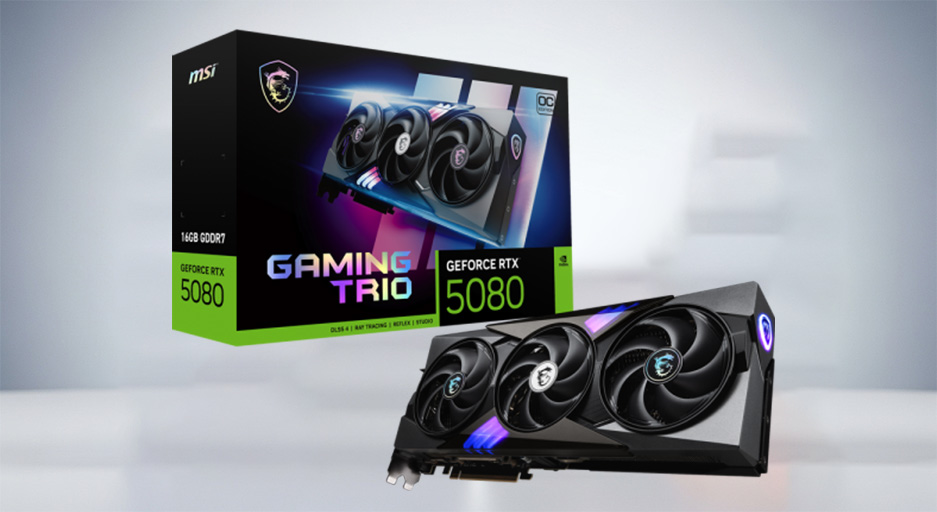 صورة كرت الشاشة MSI GeForce RTX™ 5080 16G GAMING TRIO OC