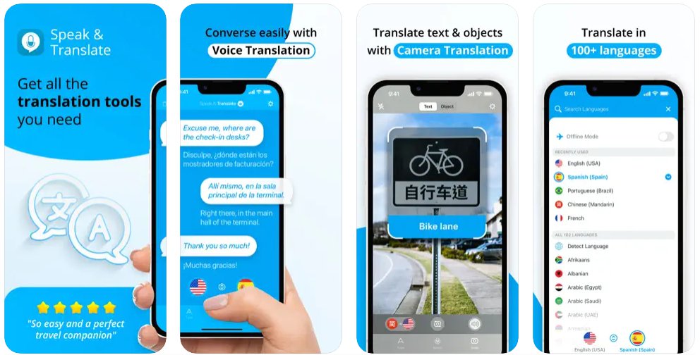 تطبيق Speak & Translate - Translator