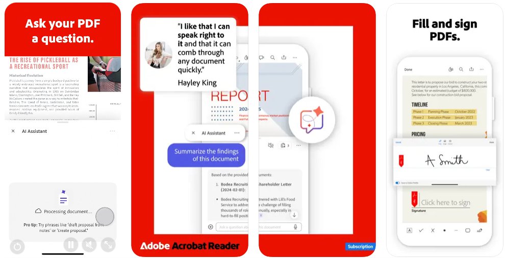 تطبيق Adobe Acrobat Reader