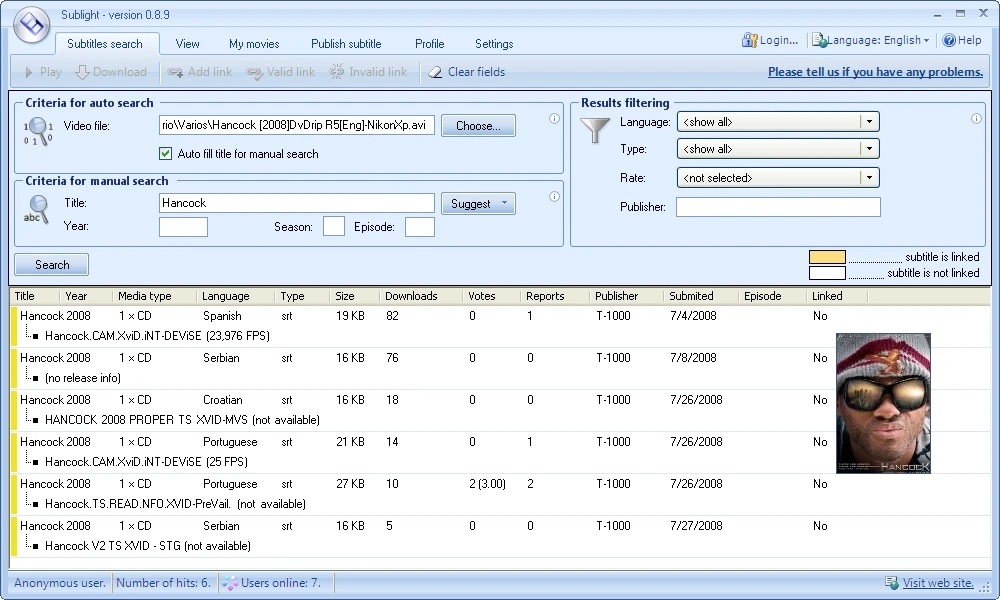 برنامج Sublight لـ تحميل ترجمة الأفلام والمسلسلات الأجنبية بالعربية