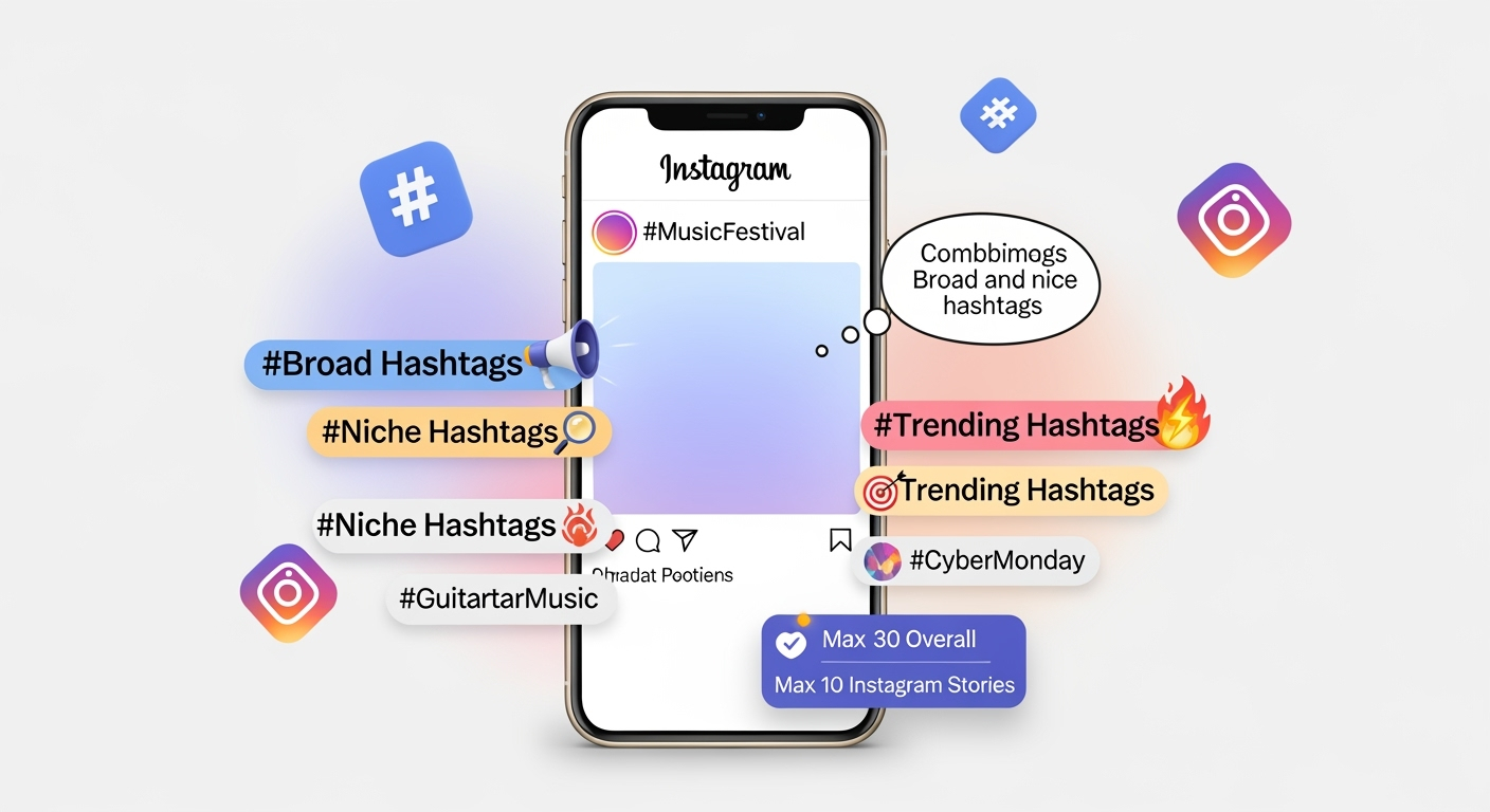 استخدام الهاشتاجات بذكاء في تطبيق انستجرام لزيادة عددة متابعي انستجرام