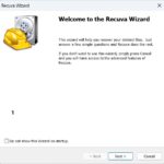 recuva wizard step 1