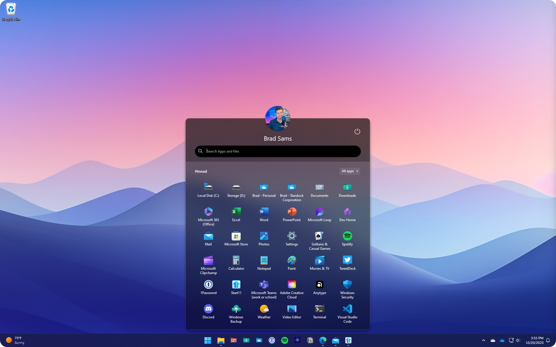 أداة Start11: التحكم الكامل في قائمة "ابدأ" وشريط المهام